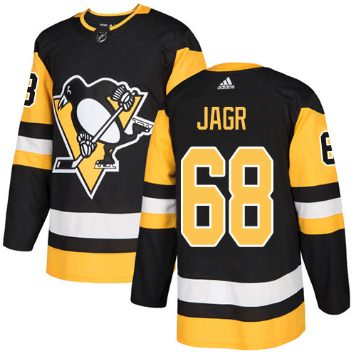 Adidas Men Pittsburgh Penguins #68 Jaromir Jagr Black Home Authentic Stitched NHL Jersey->pittsburgh penguins->NHL Jersey